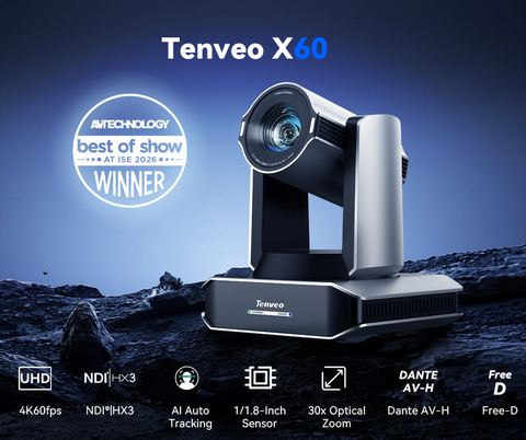 Tenveo X60 4K60 NDI|HX3 PTZ Camera – view 4